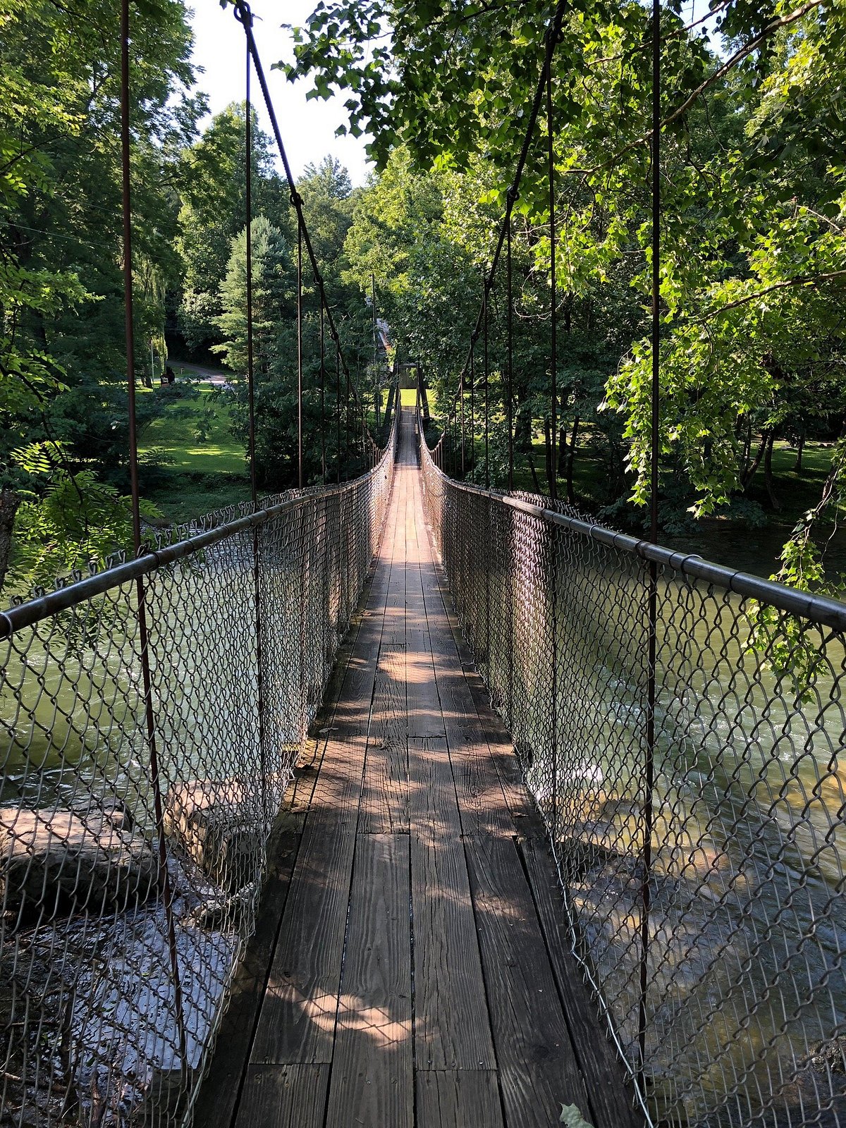 The Swinging Bridge at Townsend